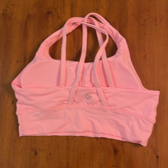 SAVVI cross cross athletic pink bra size medium - Picture 4 of 6